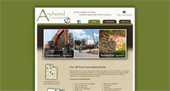 Desktop Screenshot of anchoredexcavation.com