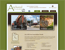 Tablet Screenshot of anchoredexcavation.com
